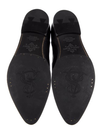 The Office of Angela Scott Leather Mary Jane Flats