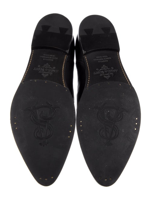 The Office of Angela Scott Leather Mary Jane Flats