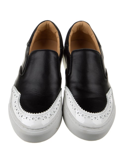 The Office of Angela Scott Leather Sneakers