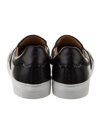 The Office of Angela Scott Leather Sneakers