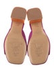 The Office of Angela Scott Suede Fringe Trim Accent Slides