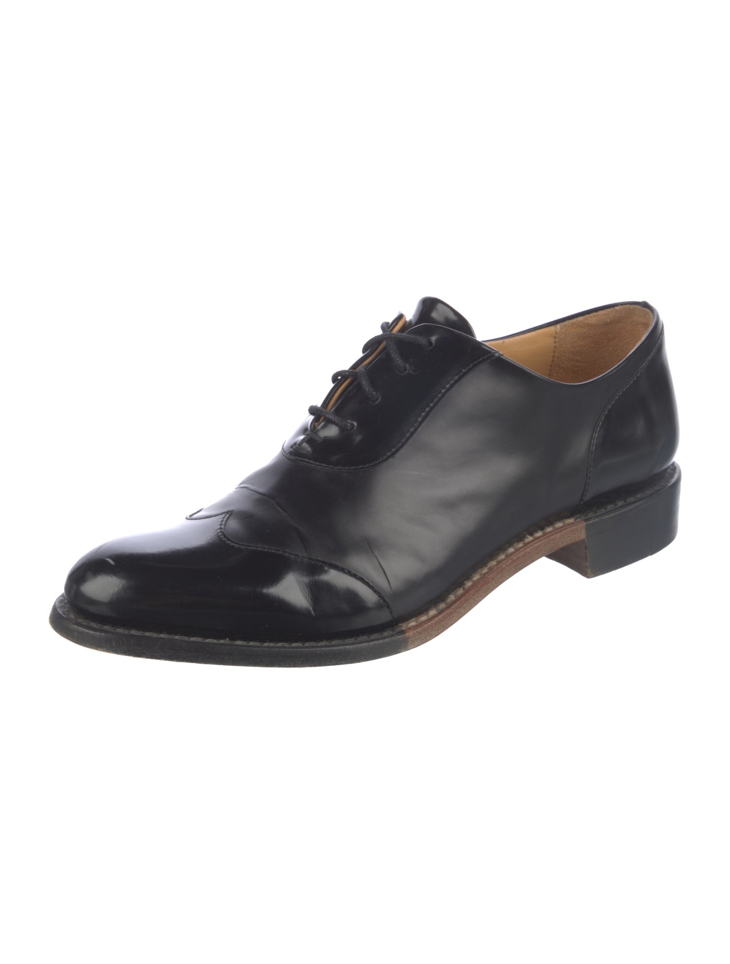 The Office of Angela Scott Leather Oxfords
