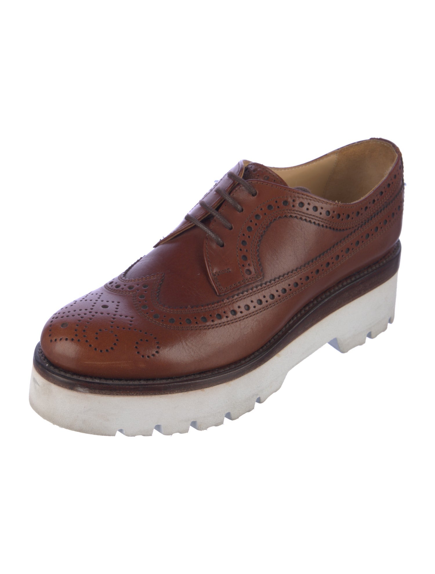 The Office of Angela Scott Leather Lasercut Accents Oxfords