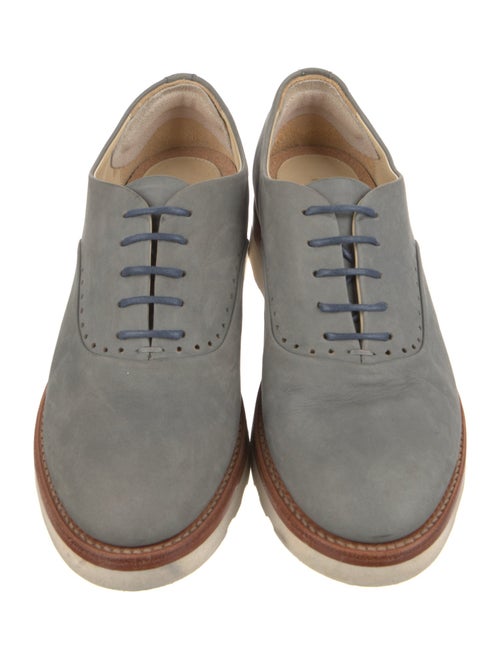 The Office of Angela Scott Suede Colorblock Pattern Mules