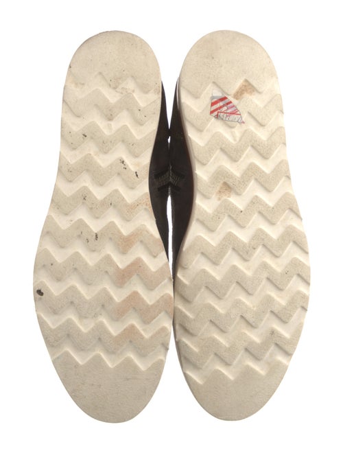 The Office of Angela Scott Suede Glitter Accents Lace-Up Boots