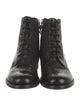 The Office of Angela Scott Leather Lasercut Accents Combat Boots