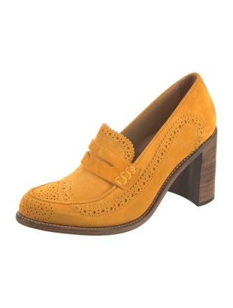 The Office of Angela Scott Suede Pumps