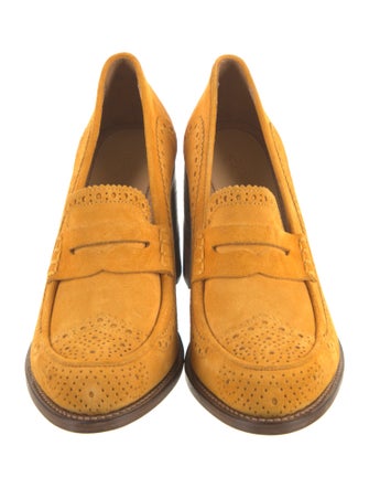 The Office of Angela Scott Suede Pumps