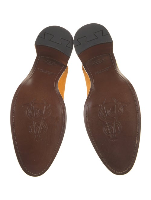 The Office of Angela Scott Suede Pumps