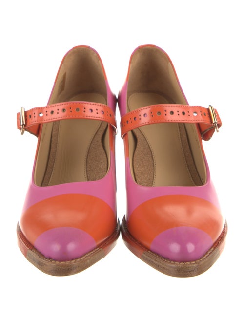 The Office of Angela Scott Leather Pumps