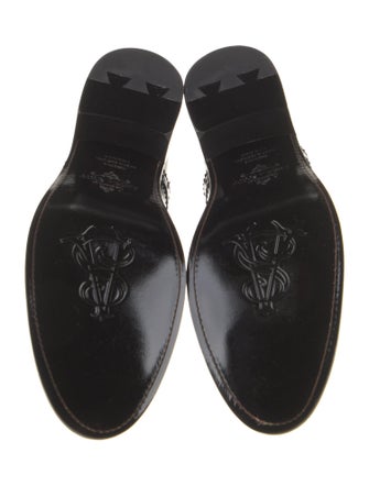 The Office of Angela Scott Leather Lasercut Accents Oxfords