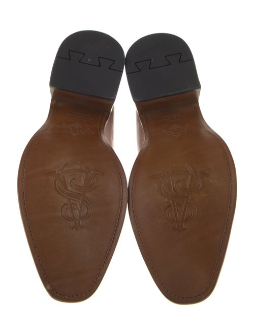 The Office of Angela Scott Patent Leather Colorblock Pattern Pumps