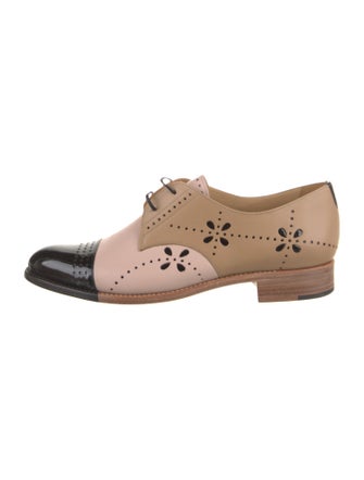The Office of Angela Scott Leather Lasercut Accents Oxfords