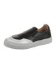 The Office of Angela Scott Leather Colorblock Pattern Sneakers