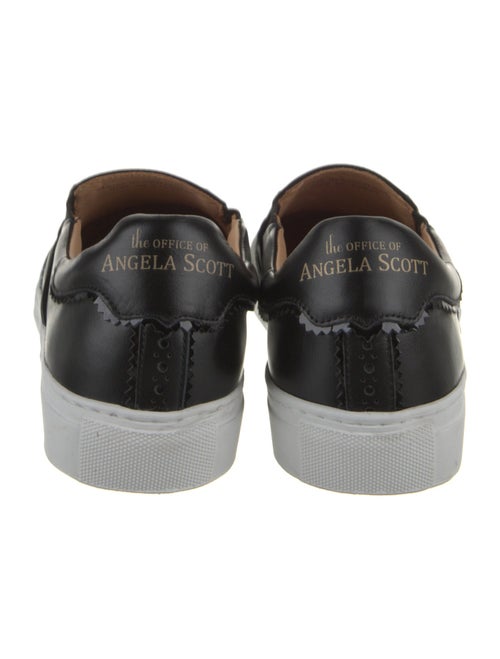 The Office of Angela Scott Leather Colorblock Pattern Sneakers