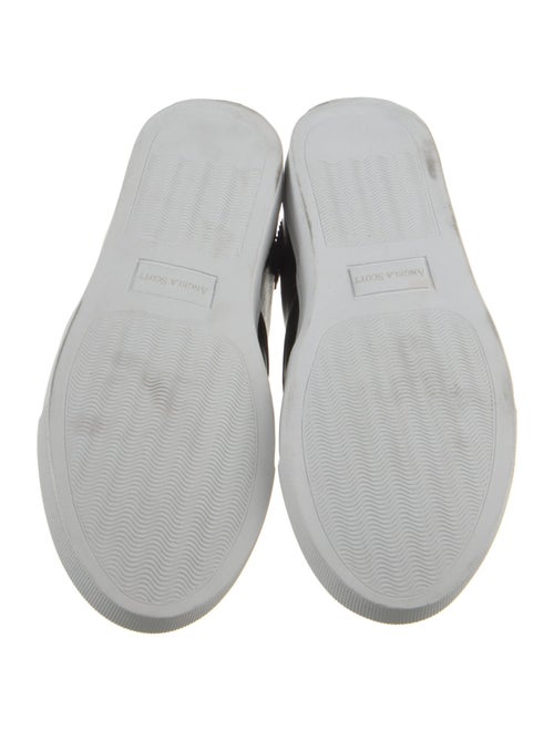 The Office of Angela Scott Leather Colorblock Pattern Sneakers