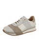 The Office of Angela Scott Leather Colorblock Pattern Athletic Sneakers