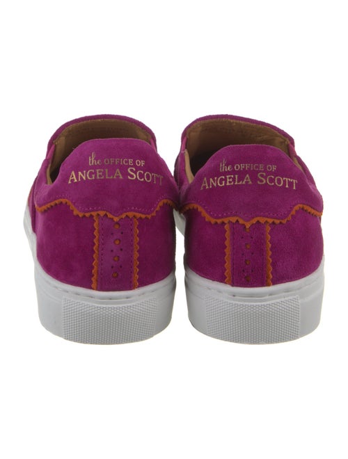 The Office of Angela Scott Suede Colorblock Pattern Sneakers