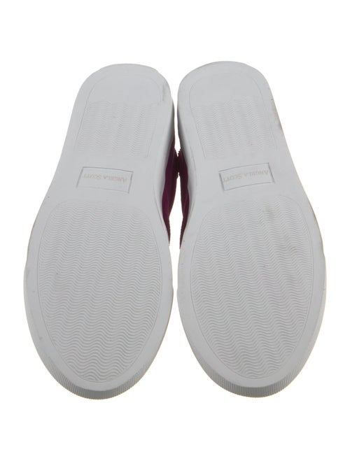 The Office of Angela Scott Suede Colorblock Pattern Sneakers