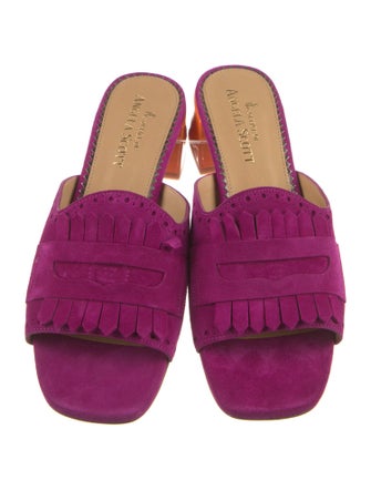 The Office of Angela Scott Suede Lasercut Accents Slides