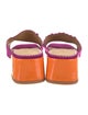 The Office of Angela Scott Suede Lasercut Accents Slides