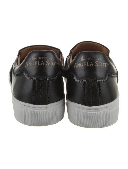 The Office of Angela Scott Leather Colorblock Pattern Sneakers