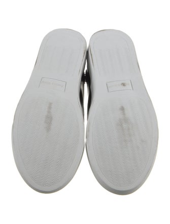 The Office of Angela Scott Leather Colorblock Pattern Sneakers