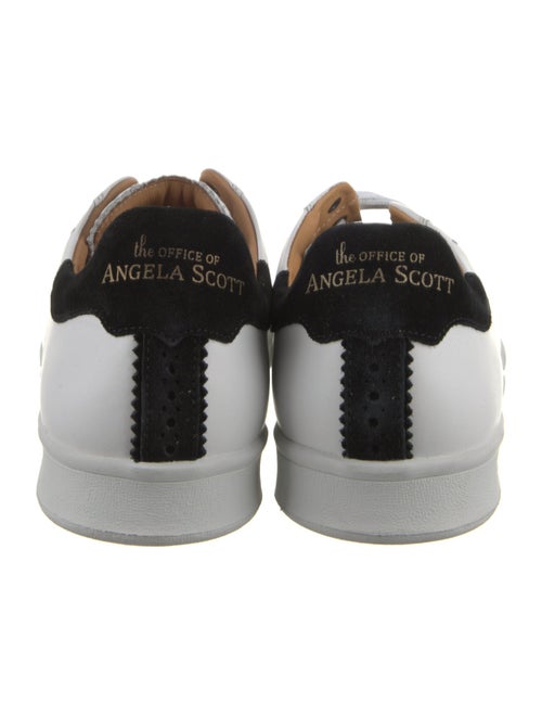 The Office of Angela Scott Leather Colorblock Pattern Sneakers