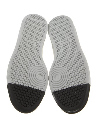 The Office of Angela Scott Leather Colorblock Pattern Sneakers