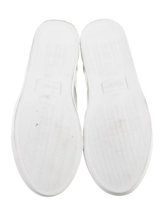 The Office of Angela Scott Leather Colorblock Pattern Sneakers