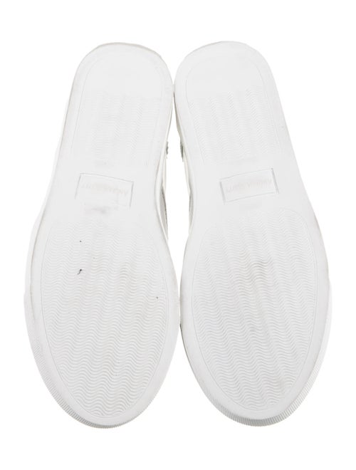 The Office of Angela Scott Leather Colorblock Pattern Sneakers