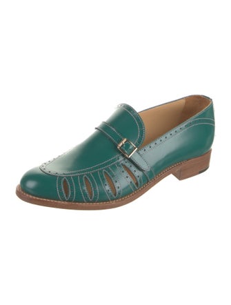 The Office of Angela Scott Leather Loafers