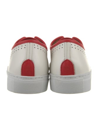 The Office of Angela Scott Leather Colorblock Pattern Sneakers