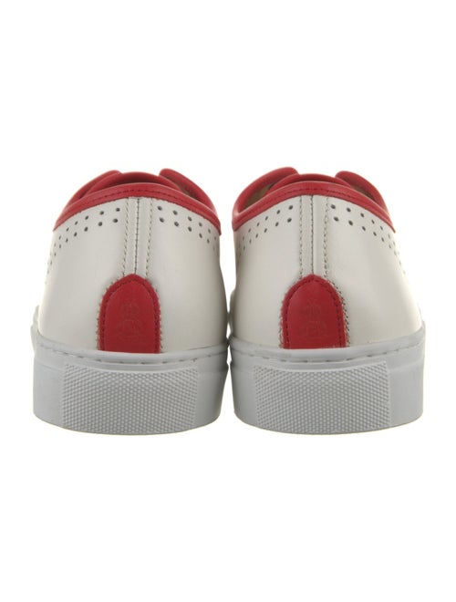 The Office of Angela Scott Leather Colorblock Pattern Sneakers