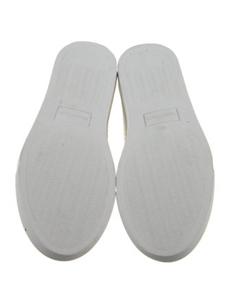 The Office of Angela Scott Leather Colorblock Pattern Sneakers