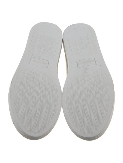 The Office of Angela Scott Leather Colorblock Pattern Sneakers