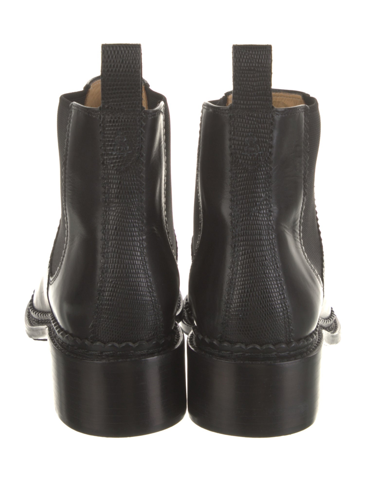 The Office of Angela Scott Leather Chelsea Boots