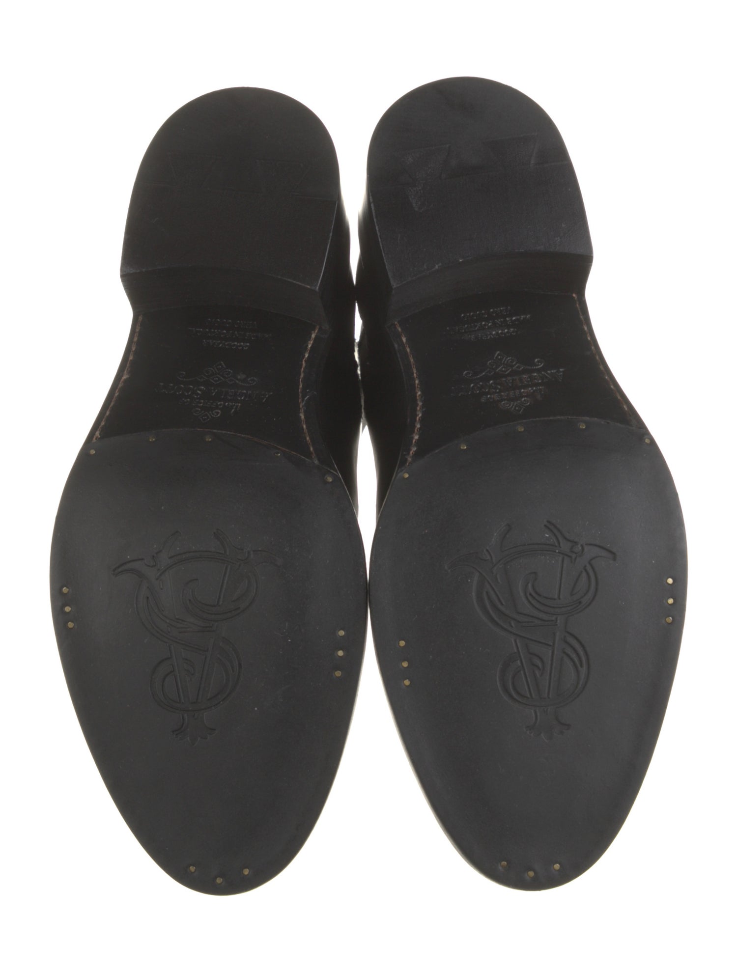 The Office of Angela Scott Leather Chelsea Boots