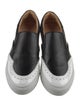 The Office of Angela Scott Leather Colorblock Pattern Sneakers