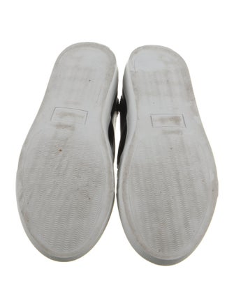 The Office of Angela Scott Leather Colorblock Pattern Sneakers