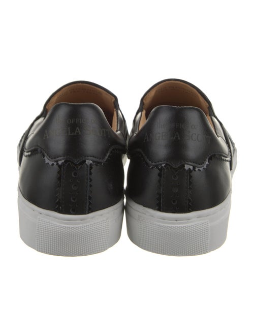 The Office of Angela Scott Leather Colorblock Pattern Sneakers