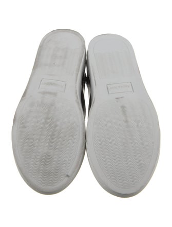 The Office of Angela Scott Leather Colorblock Pattern Sneakers