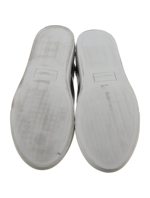 The Office of Angela Scott Leather Colorblock Pattern Sneakers