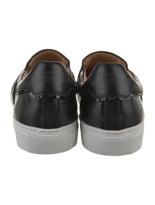 The Office of Angela Scott Leather Colorblock Pattern Sneakers