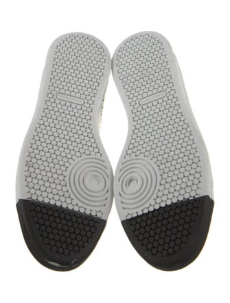 The Office of Angela Scott Leather Colorblock Pattern Sneakers