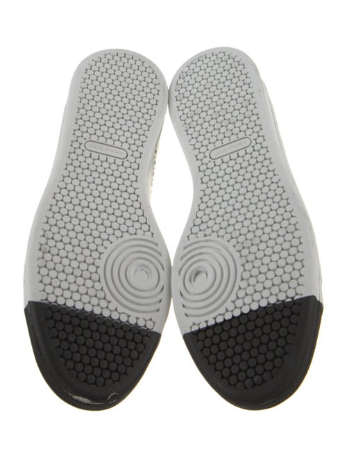 The Office of Angela Scott Leather Colorblock Pattern Sneakers