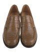 The Office of Angela Scott Embossed Leather Patterned Loafers
