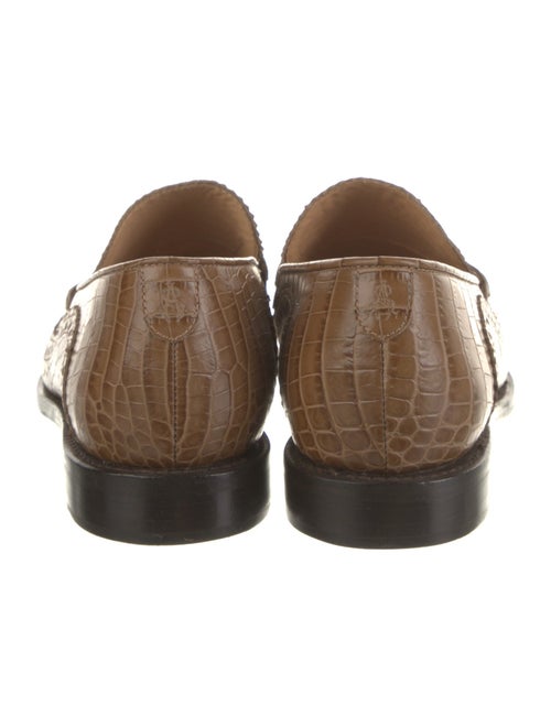 The Office of Angela Scott Embossed Leather Patterned Loafers
