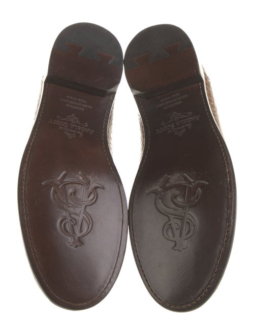 The Office of Angela Scott Embossed Leather Patterned Loafers