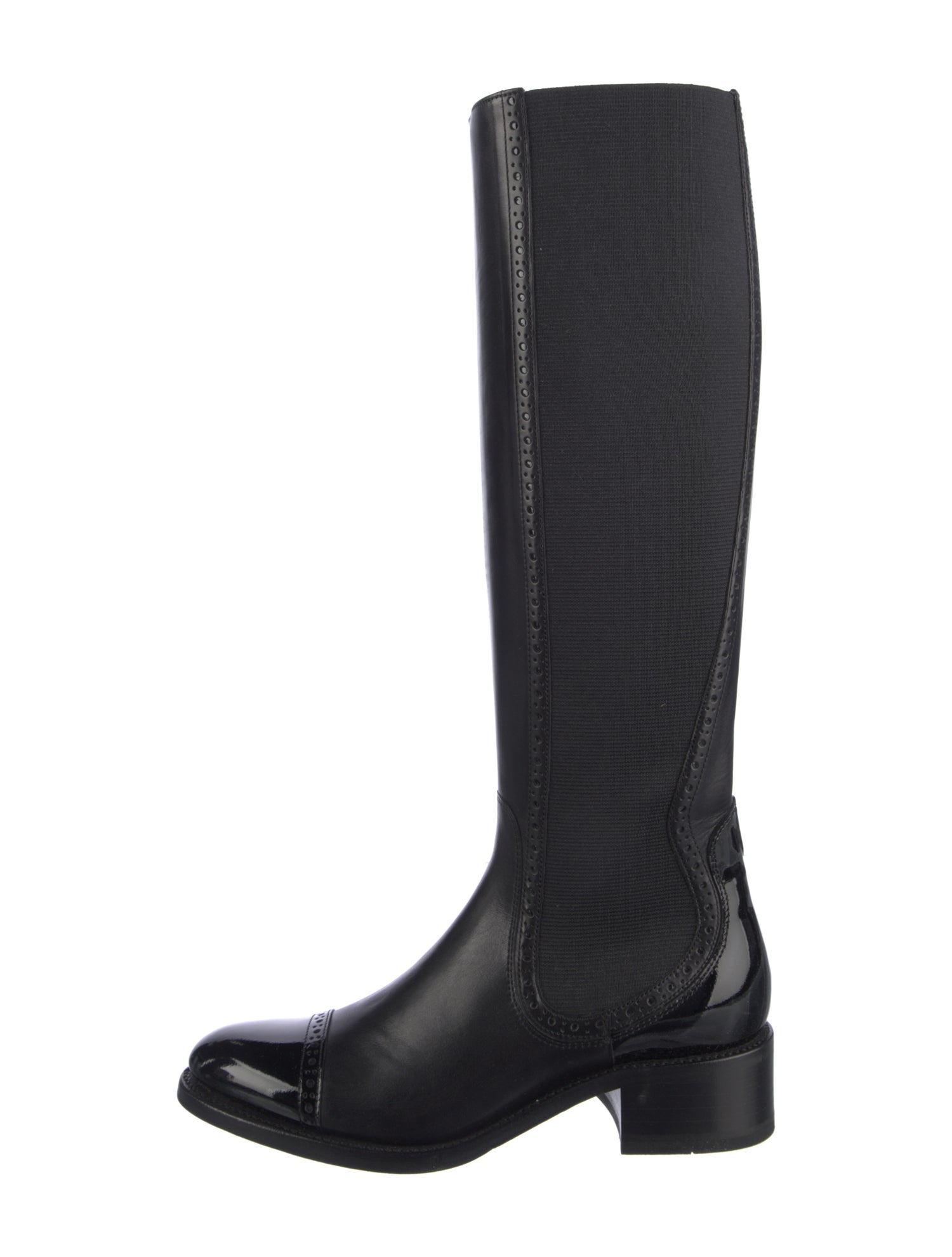 The Office of Angela Scott Leather Riding Boots